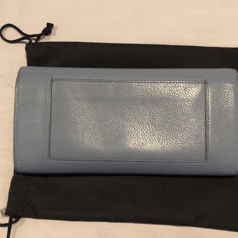 Celine Paris Blue Double Snap Wallet - Picture 4 of 7
